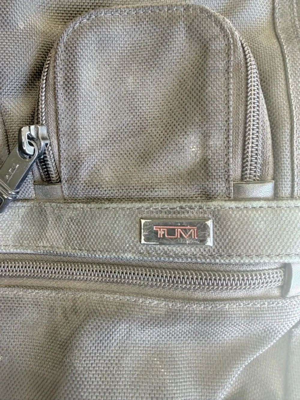 Tumi Black Men's Alpha Large Nylon & Leather Briefcase Messenger Bag